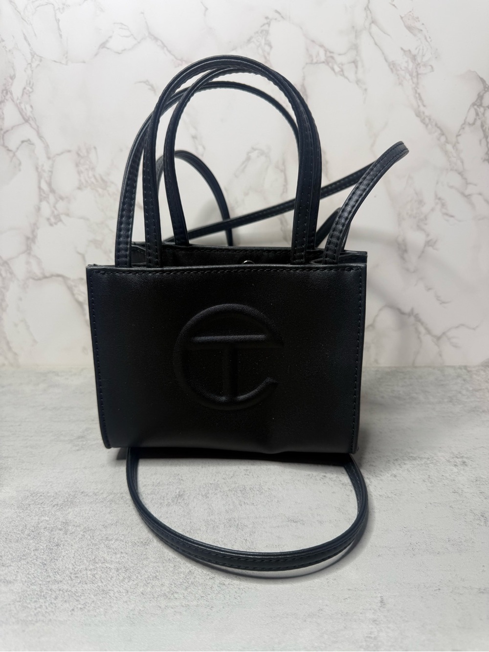 Telfar Small Shopping Bag – Black